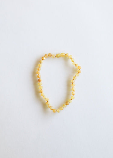 CanyonLeaf Kids Amber Necklace, Raw Honey